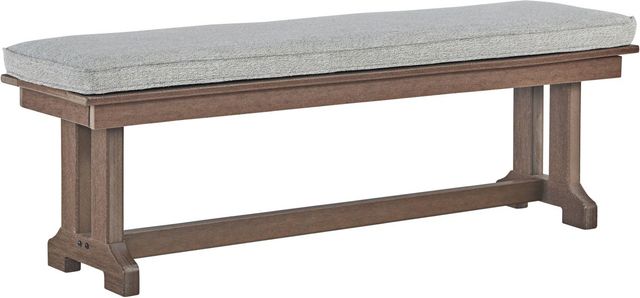 Signature Design by Ashley® Emmeline Brown Outdoor Dining Bench with Cushion-0