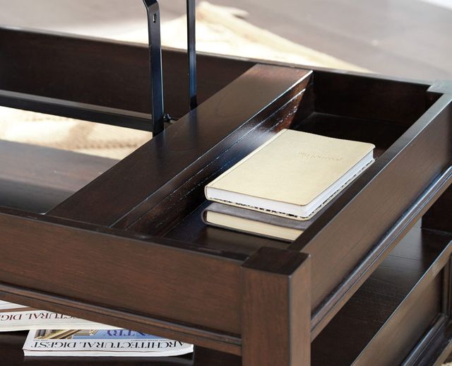 Signature Design by Ashley® Barilanni Dark Brown Lift Top Coffee Table-4