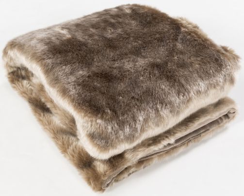 Surya Innu Camel 50"x60" Throw Blanket-1