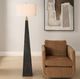 Uttermost® Lathey Black Floor Lamp-1