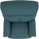 La-Z-Boy® Reed Arctic Blue Leather Manual Rocking Recliner-5