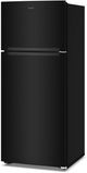 Whirlpool® 28" 17.61 Cu. Ft. Black Top Freezer Refrigerator with Total Coverage Cooling-3