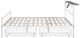 Furniture of America® Nicoli White Queen Bed with Underbed Storage-1