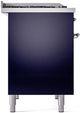 Ilve® Nostalgie II Series 40" Midnight Blue Pro Style Dual Fuel Range-3