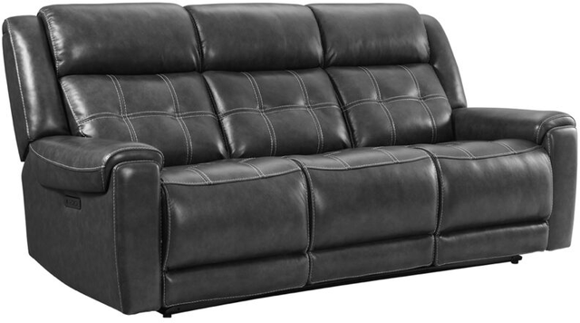 Intercon Regis Baron Charcoal Dual-Power Sofa-0