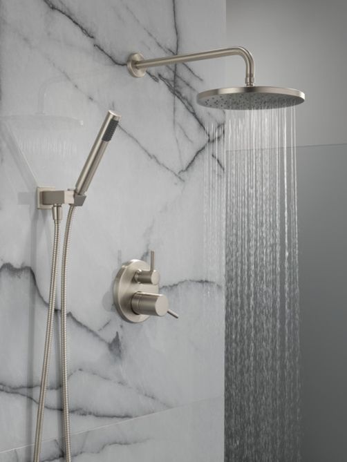 Delta Modern Monitor® 14 Series 17" Spotshield Brushed Nickel Shower with Raincan and Hand Shower-4