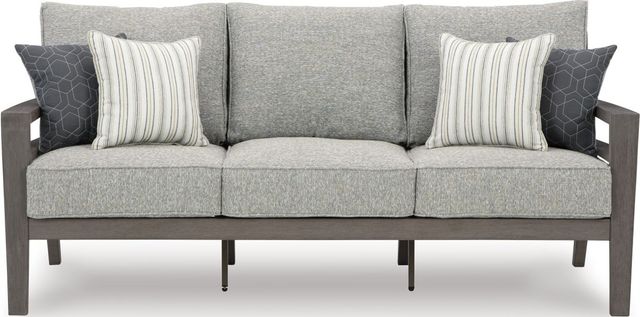 Signature Design by Ashley® Hillside Barn Gray/Brown Outdoor Sofa with Cushion-1