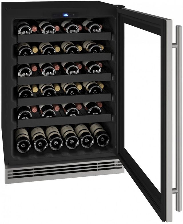 U-Line® 5.5 Cu. Ft. Stainless Steel Wine Cooler-2