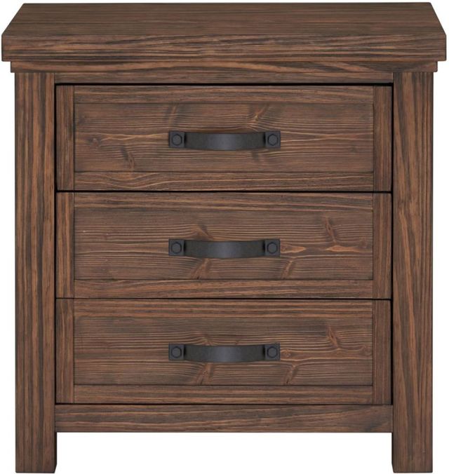 Legends Home Montana Dove Rustic Nightstand-2