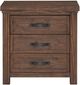 Legends Home Montana Dove Rustic Nightstand-2