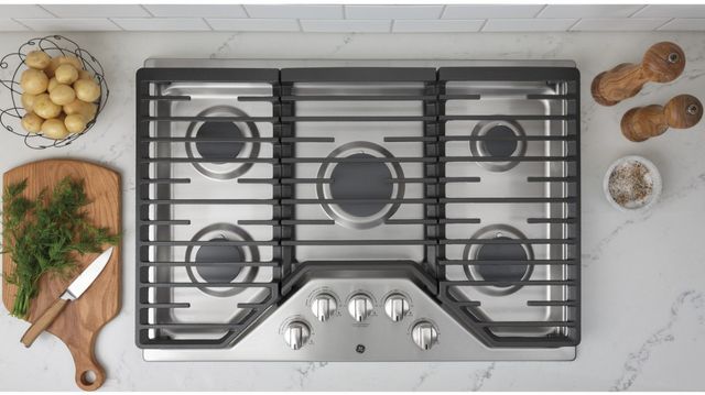 GE® 30" Stainless Steel Built-In Gas Cooktop-2