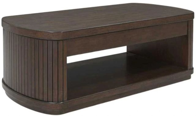 Signature Design by Ashley® Korestone Dark Brown Lift Top Cocktail Table-2