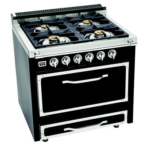 Viking® Tuscany 36" Onyx Pro Style Dual Fuel Range-3