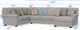 Jackson Furniture Livingston 3-Piece Linen U-Shape Sectional-2