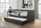 Homelegance® Vining Dark Gray Daybed with Trundle-1
