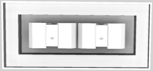 Vent-A-Hood® 66" White Contemporary Island Range Hood-3