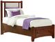 Vaughan-Bassett Bonanza Cherry/Linen Twin Upholstered Panel Storage Bed-0