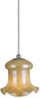 Cal® Lighting & Accessories Uni-Pack Brushed Steel/Yellow Pendant-0