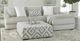 American Wholesale Furniture Cloud Heights Silver Ottoman-1