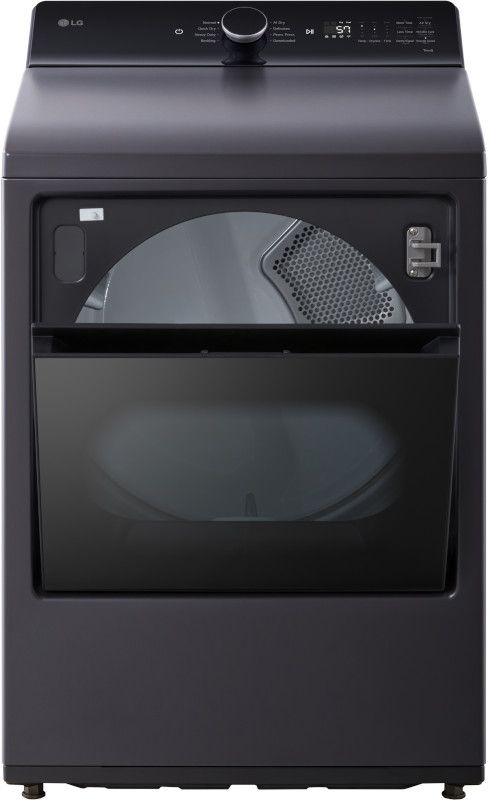 LG 7.3 Cu. Ft. Matte Black Electric Dryer-2