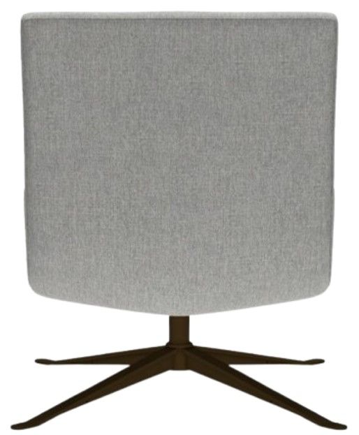 American Leather® Customizable Petra Fabric Swivel Chair-3