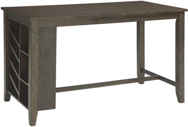 Signature Design by Ashley® Rokane 5-Piece Brown Counter Height Dining Table Set-1