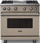 Viking® 5 Series 36" Nantucket Pro Style Gas (NG) Range with Polished Chrome Trim-4