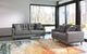 Ashley® Zardoni Charcoal Loveseat-2