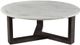 Moe's Home Collection Jinxx Charcoal Grey Coffee Table with Marble Top-1
