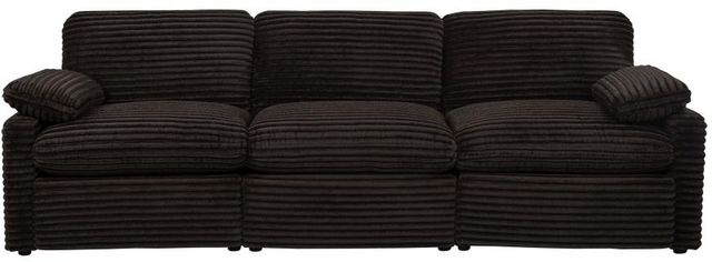 Coaster® Collins 3-Piece Chocolate Brown Modular Power Sofa-4