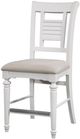 American Woodcrafters 6510 Cottage Traditions 2 Pieces Clean White Counter Side Chair Set-1