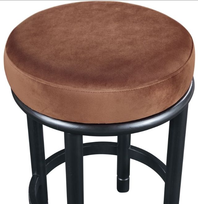 Meridian Furniture Monette Cognac/Black Upholstered Counter Stool-3