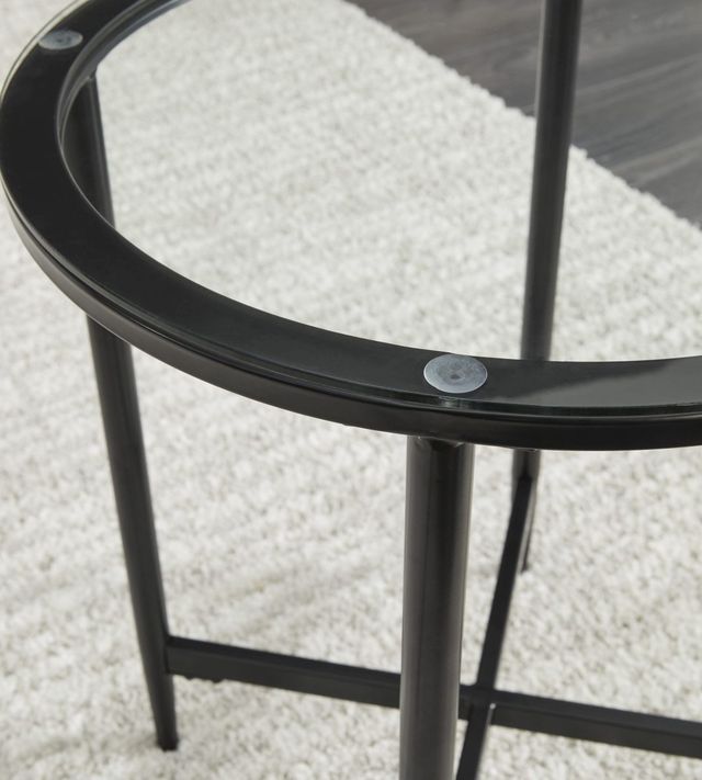 Signature Design by Ashley® Stetzer 3-Piece Black Occasional Table Set-2