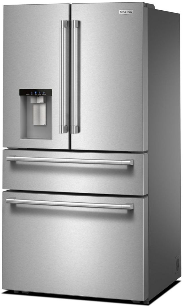 Maytag 36" 28.9 Cu. Ft. Fingerprint Resistant Stainless Steel French Door Refrigerator with In-Door-Ice® Dispensing System-2