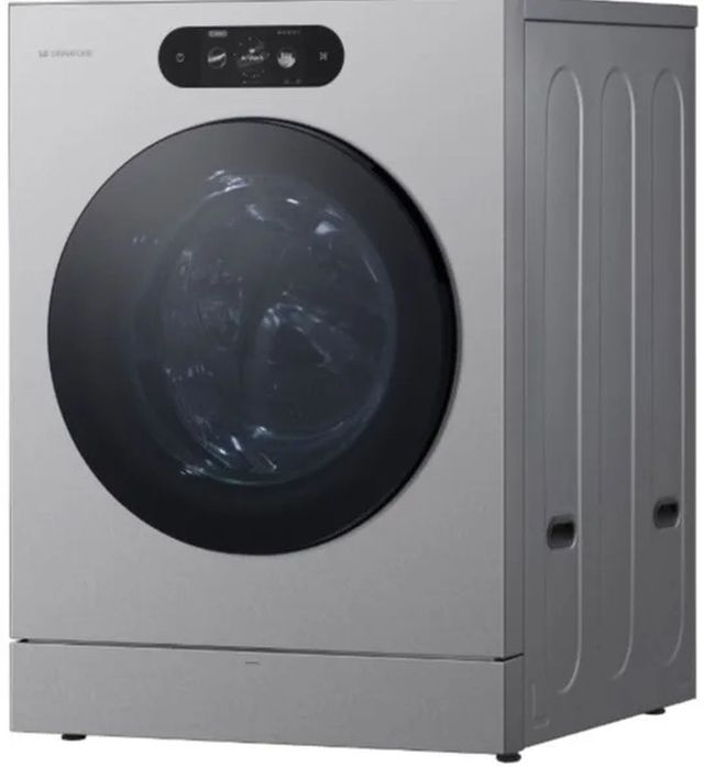 LG SIGNATURE 9 Cu. Ft. Brushed Platinum Steel Front Load Gas Dryer-2