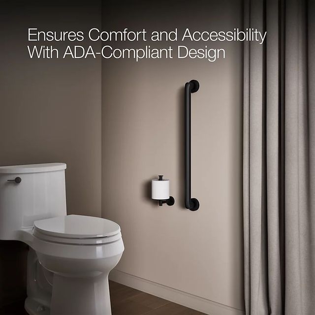 KOHLER® Kumin™ Matte Black 24" Grab Bar-3