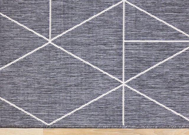 Kalora Interiors Bristol Cream/Grey 5'x8' Style 1 Indoor/Outdoor Area Rug-3