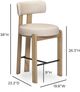 TOV Furniture Odessa Taupe Counter Stool-2
