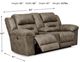 Signature Design by Ashley® Stoneland Fossil Power Double Reclining Loveseat with Console-4