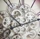 A & B Home Black/White Vintage Gear Wall Clock-3