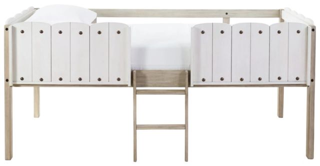 Signature Design by Ashley® Wrenalyn Two-Tone Twin Loft Bed with Under Bed Bin Storage-1