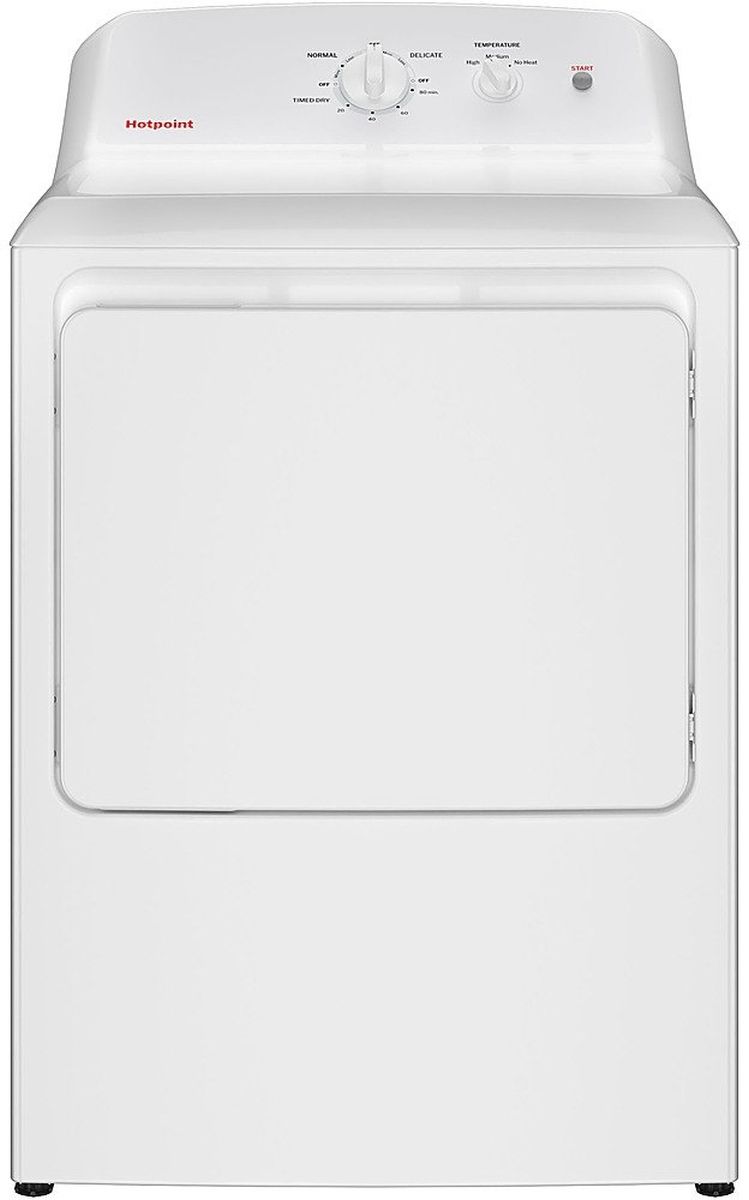 Hotpoint  6.2 Cu. Ft. White Gas Dryer