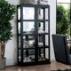 Furniture of America® Vilas Black Curio Cabinet-0