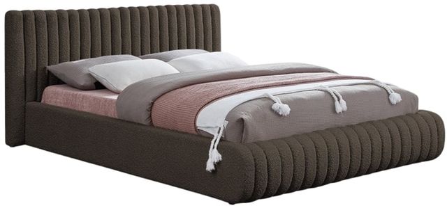 Meridian Furniture Nash Brown Full Upholstered Panel Bed-0