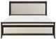 Homelegance® Hebron Beige/Dark Cherry Queen Sleigh Bed-2