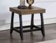 Steve Silver Co. Ralston Caramel End Table with Ebony Base-2