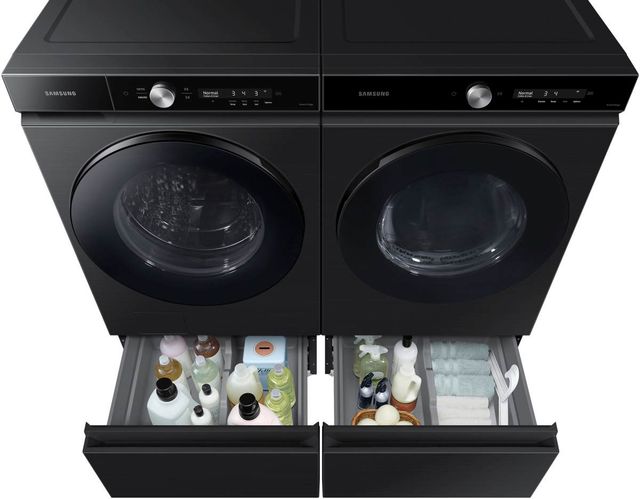 Samsung Bespoke 27" W x 15" H Brushed Black Laundry Pedestal-3