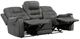 Homelegance® Oberon Dark Gray Double Manual Reclining Sofa-4