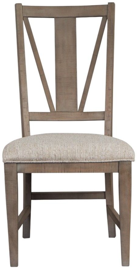 Magnussen Home® Paxton Place Baja Fog/Dovetail Gray Upholstered Side Chair-3