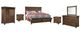 Signature Design by Ashley® Lakeleigh 6-Piece Brown Queen Panel Bed Set-0